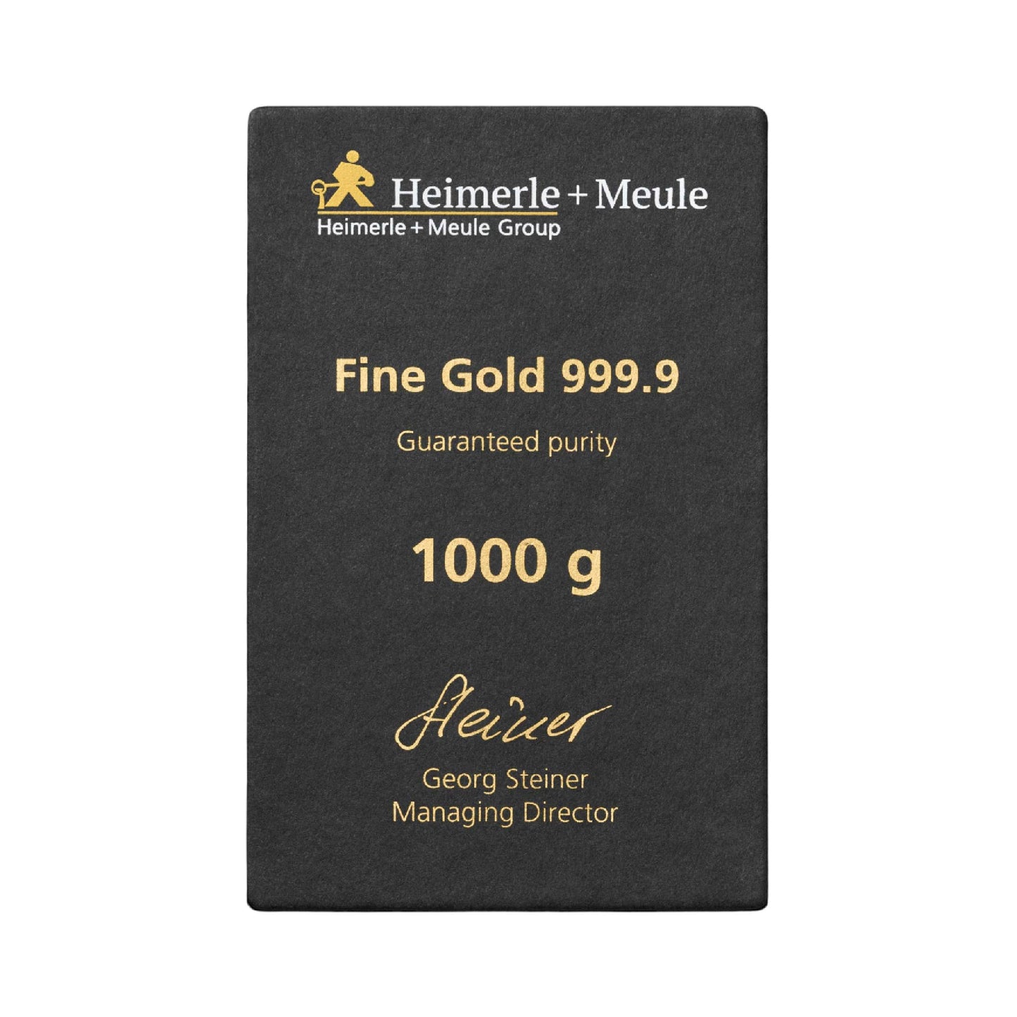 Gegossener Goldbarren 1000g - Heimerle + Meule
