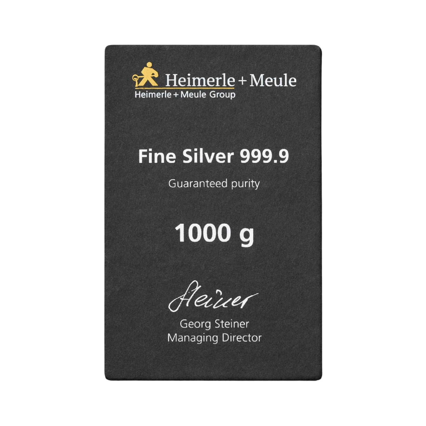 Gegossener Silberbarren 1000g - Heimerle + Meule
