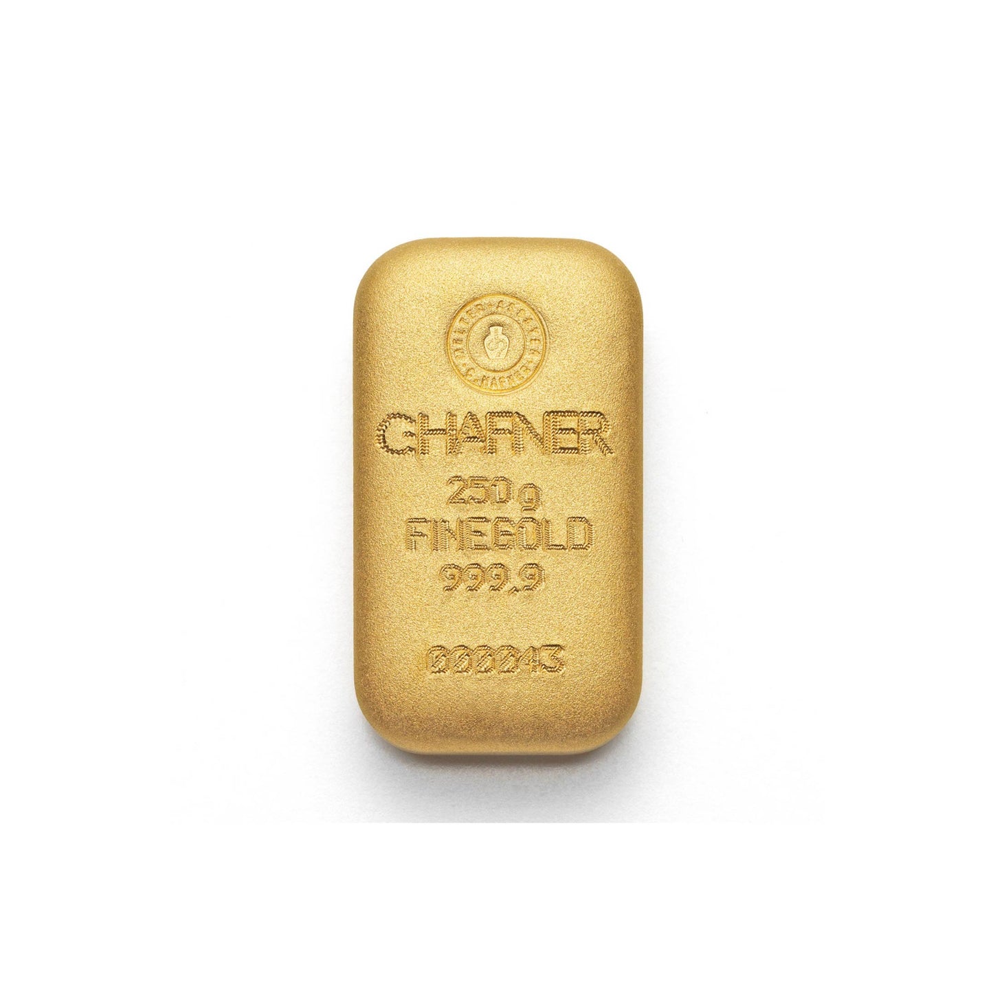 Gegossener Goldbarren 250g - C.Hafner