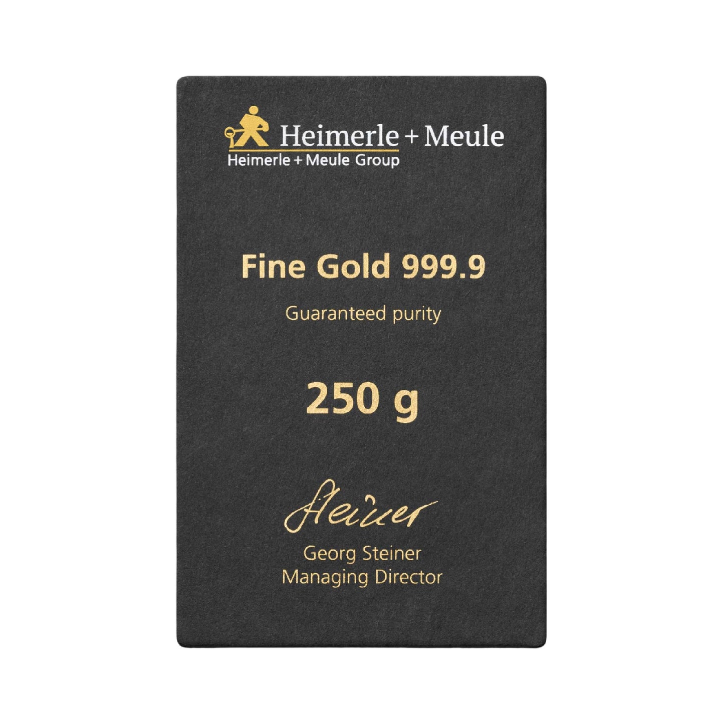 Gegossener Goldbarren 250g - Heimerle + Meule