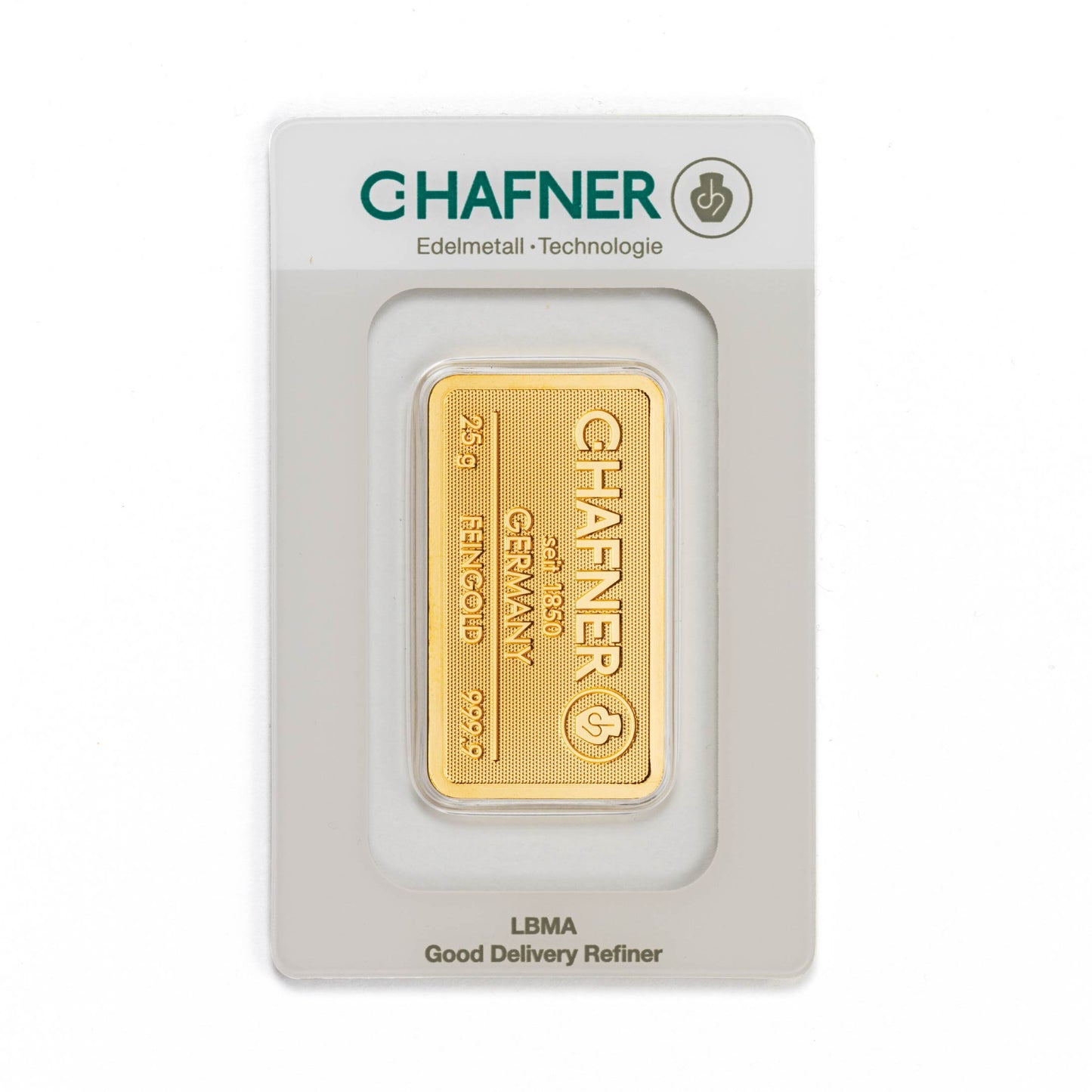 Geprägter Goldbarren 25g - C.Hafner