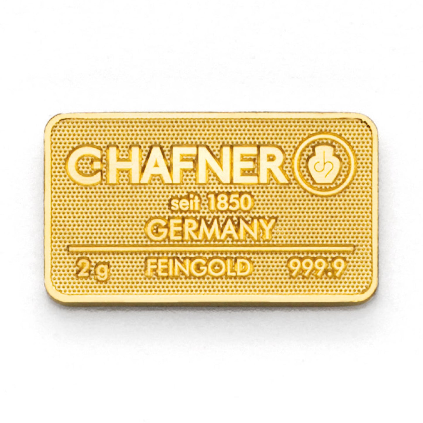 Geprägter Goldbarren 2g - C.Hafner