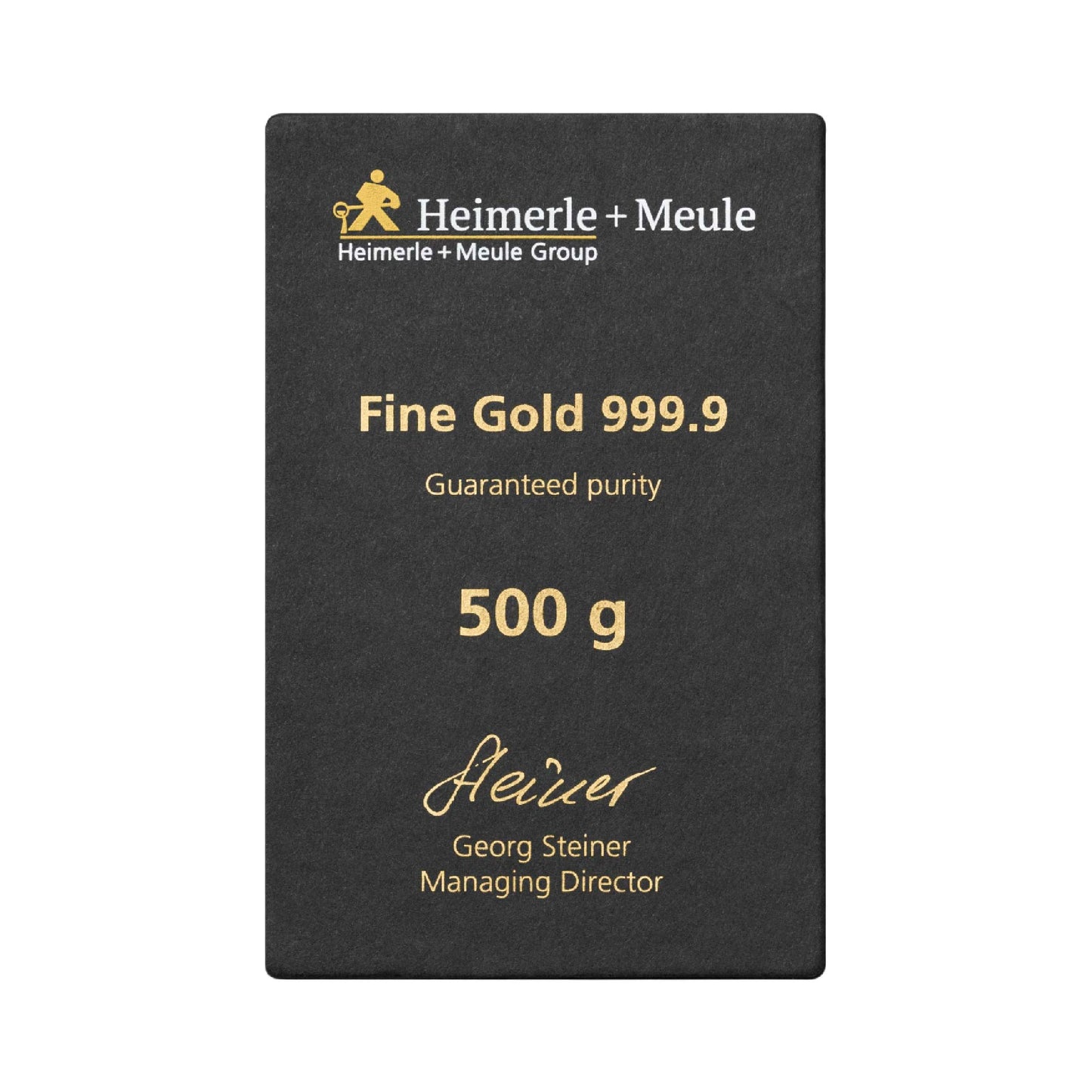 Gegossener Goldbarren 500g - Heimerle + Meule