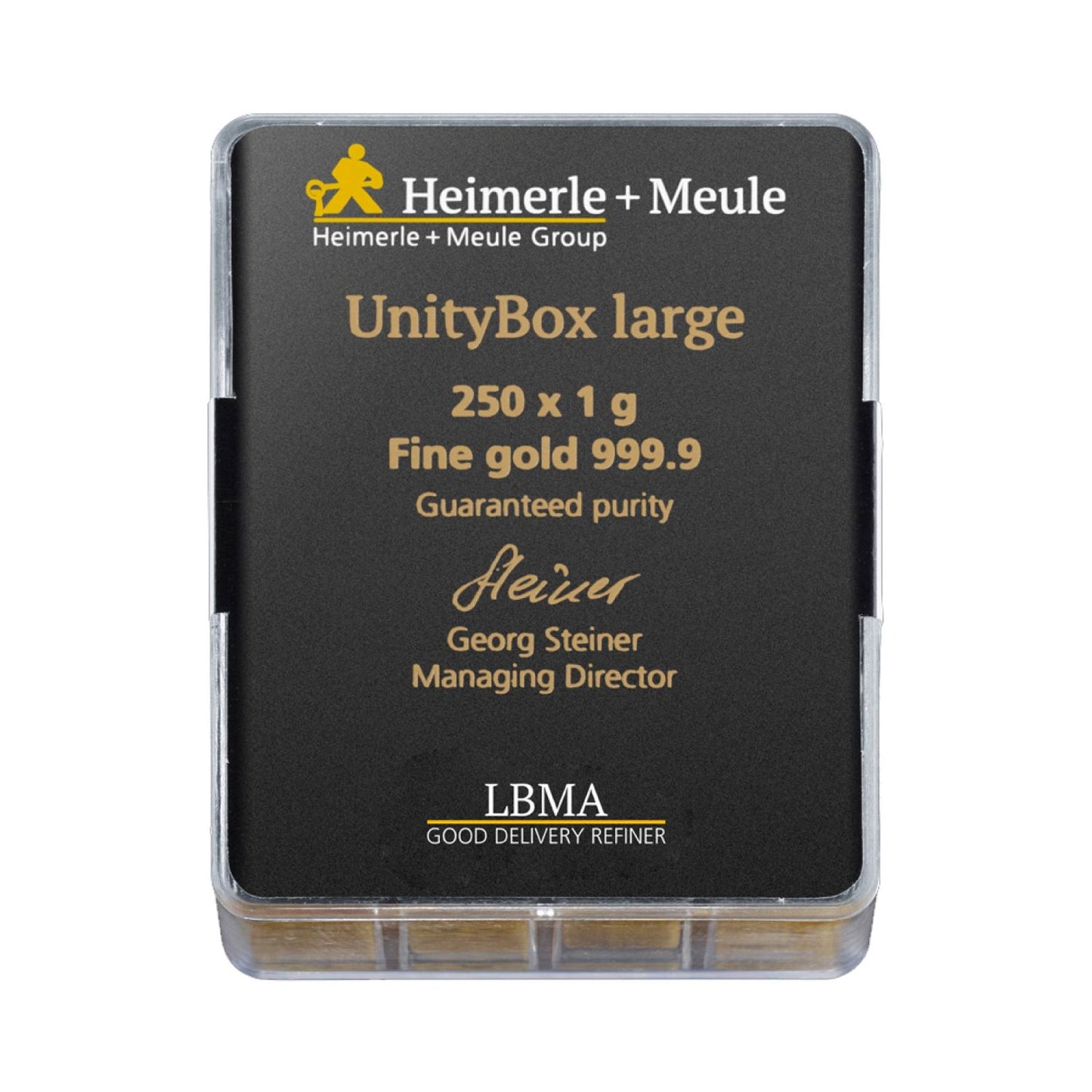 Gold Tafeln UnityBox™ 250x1g Large - Heimerle + Meule