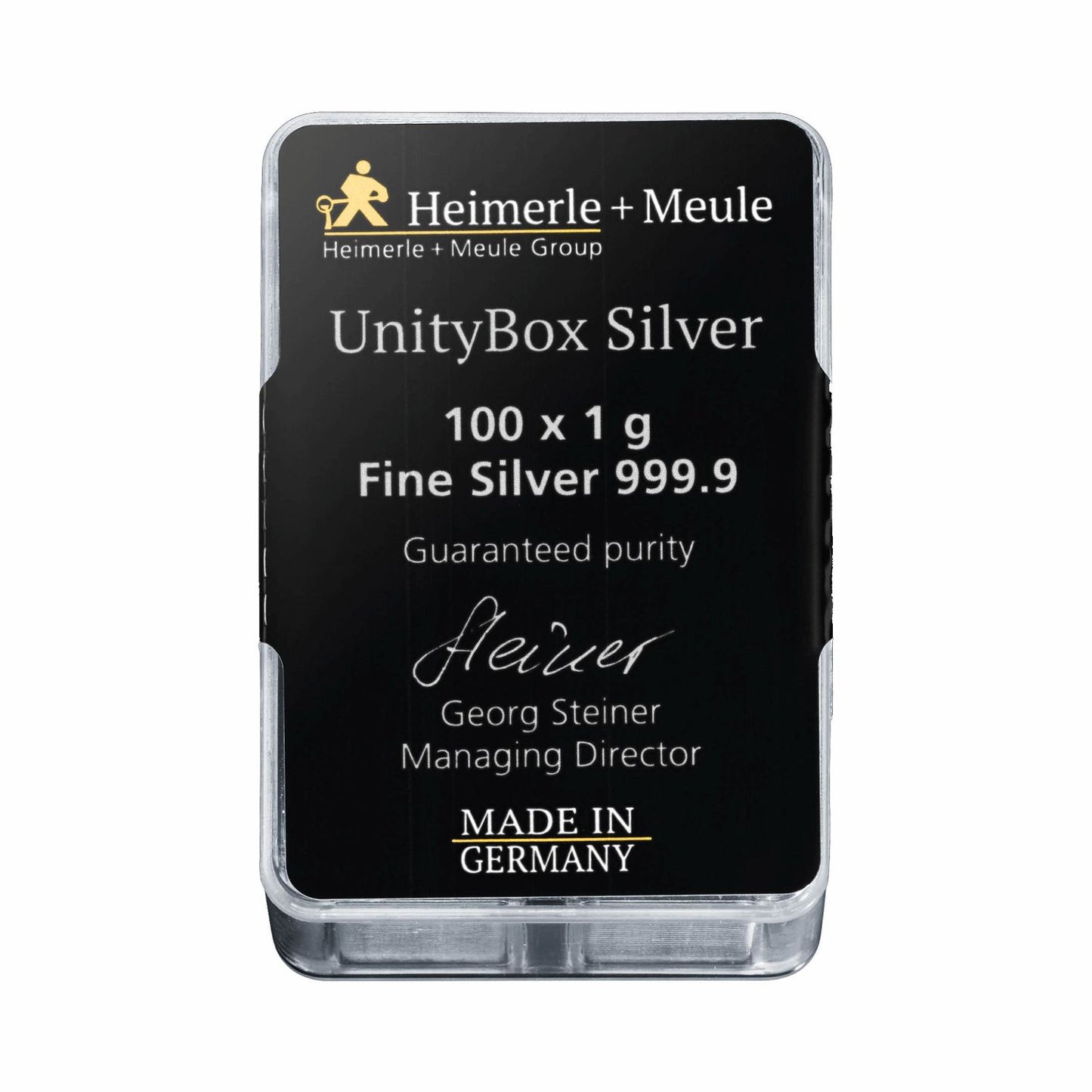 Silber Tafeln UnityBox™ 100x1g - Heimerle + Meule