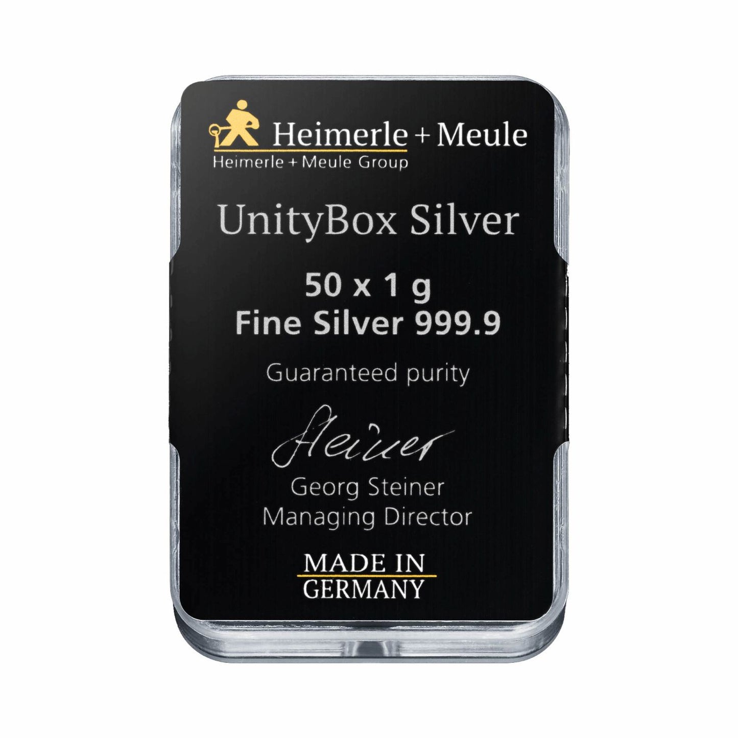 Silber Tafeln UnityBox™ 50x1g - Heimerle + Meule