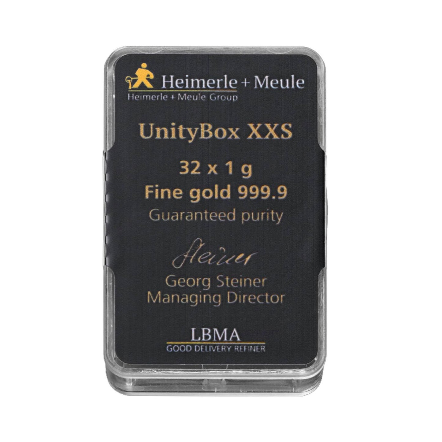 Gold Tafeln UnityBox™ 32x1g XXS - Heimerle + Meule