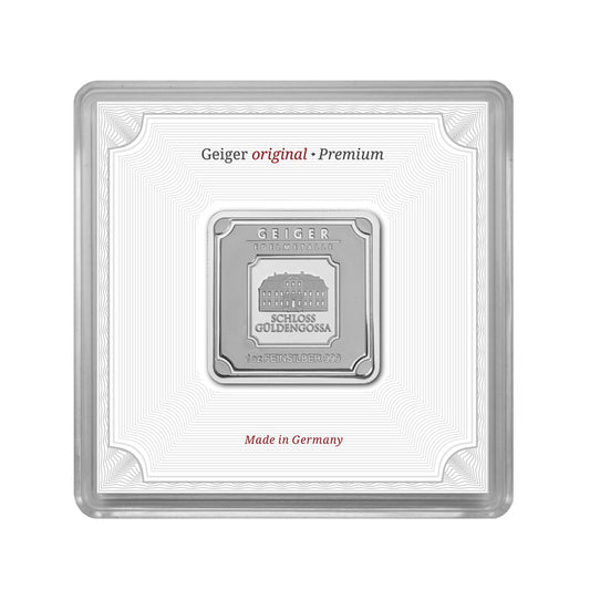 Geprägter Silberbarren 1 oz – Geiger Original (.999)