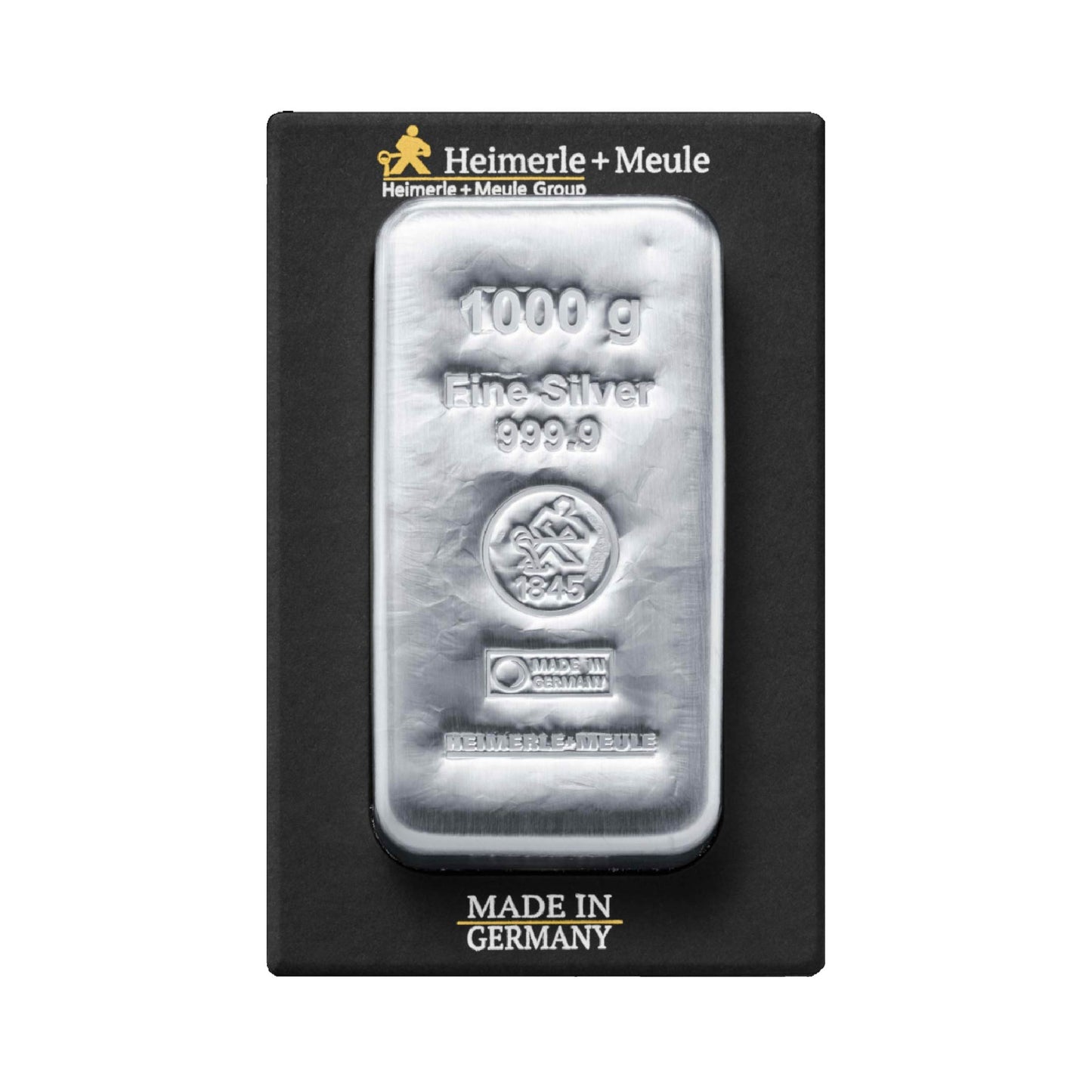 Gegossener Silberbarren 1000g - Heimerle + Meule