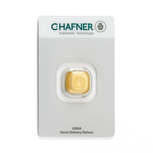 Gegossener Goldbarren 1oz - C.Hafner