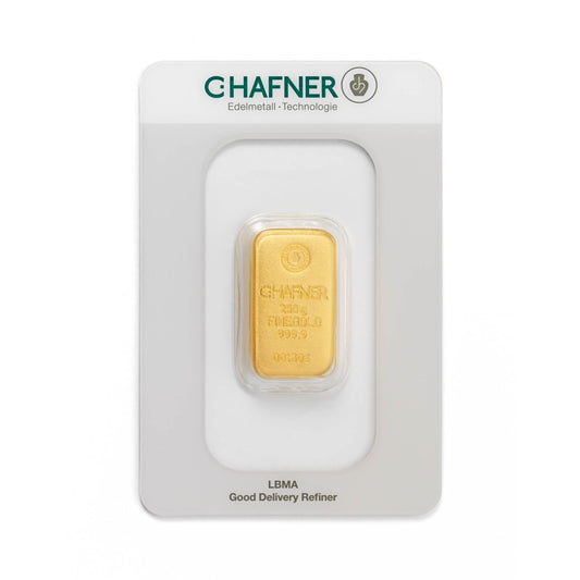 Gegossener Goldbarren 250g - C.Hafner