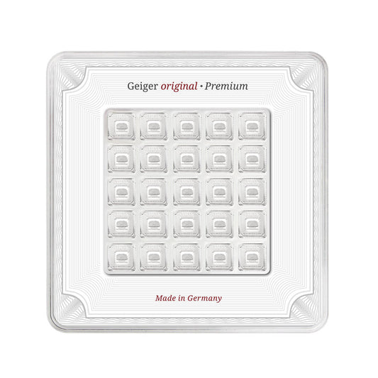 Silberbarren Multicard 25 × 1 g – Geiger Original (.999)
