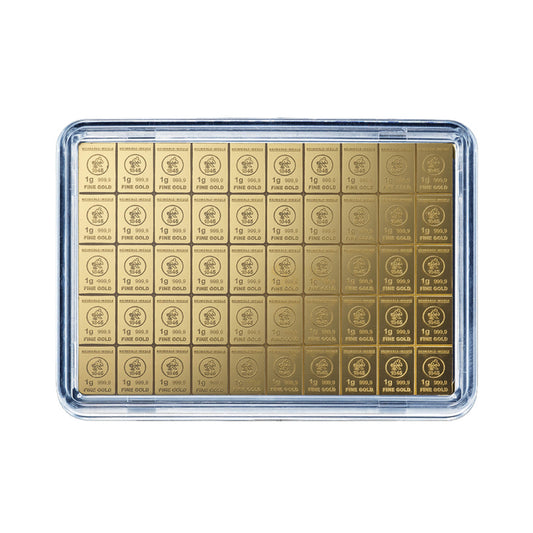 Gold Tafelbarren CombiBar™ 50x1g - Heimerle + Meule