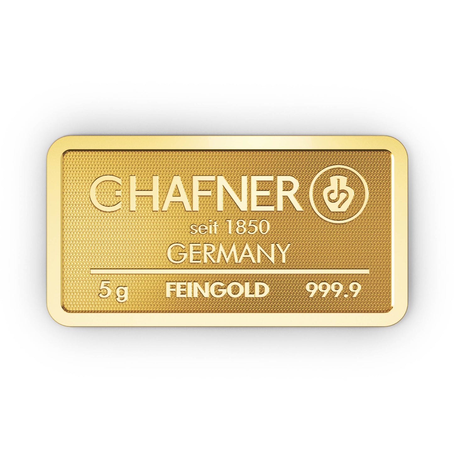 Geprägter Goldbarren 5g - C.Hafner
