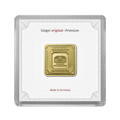 Geprägter Goldbarren 20 g – Geiger Original (.9999)