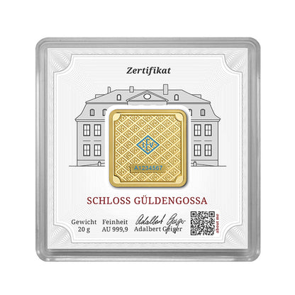Geprägter Goldbarren 20 g – Geiger Original (.9999)