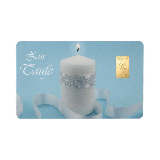 Finecard Taufe Blau