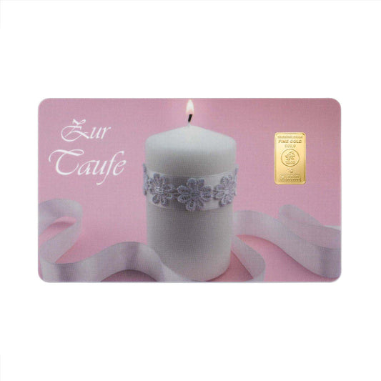 Finecard Taufe Rosa
