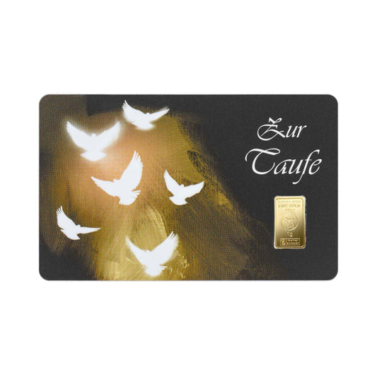 Finecard Taufe Tauben