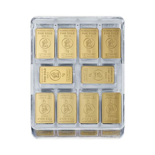 Gold Tafeln UnityBox™ 250x1g Large - Heimerle + Meule