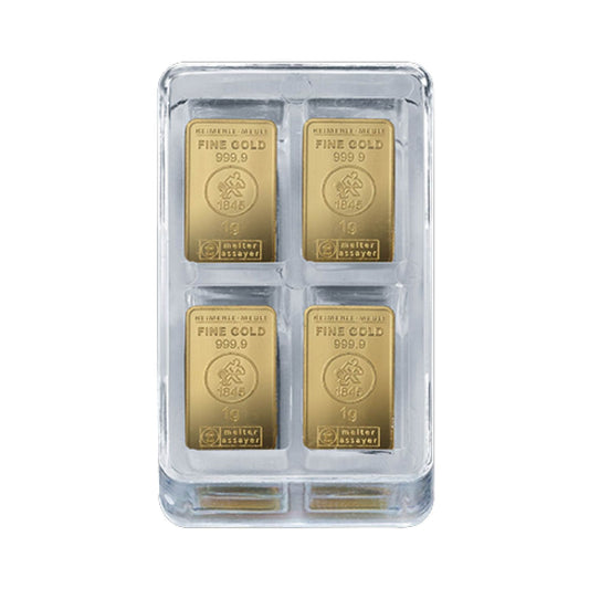Gold Tafeln UnityBox™ 100x1g Small - Heimerle + Meule