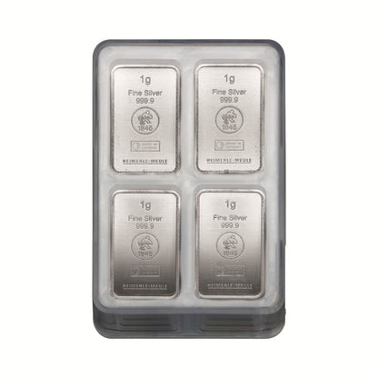 Silber Tafeln UnityBox™ 100x1g - Heimerle + Meule